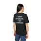 I don´t get Drunk. I get Awesome - Everything I Love - Premium Bio Unisex T-Shirt - Back Print-2