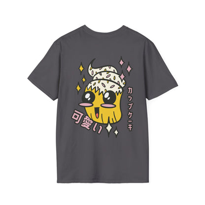 Kawaii Cupcake - Anime World - Unisex T-Shirt - Back Print-2