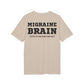 Migraine Brain listen to you body and rest - See the Way - Premium Bio Unisex T-Shirt - Back Print-7