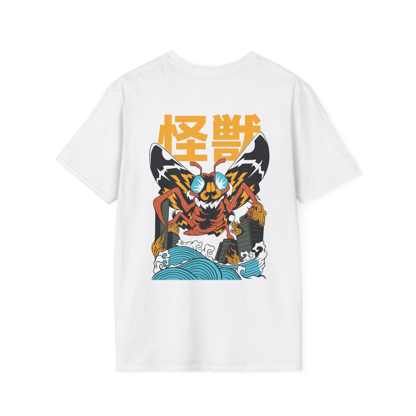 Moth - Kaiju Monster - Unisex T-Shirt - Back Print-7