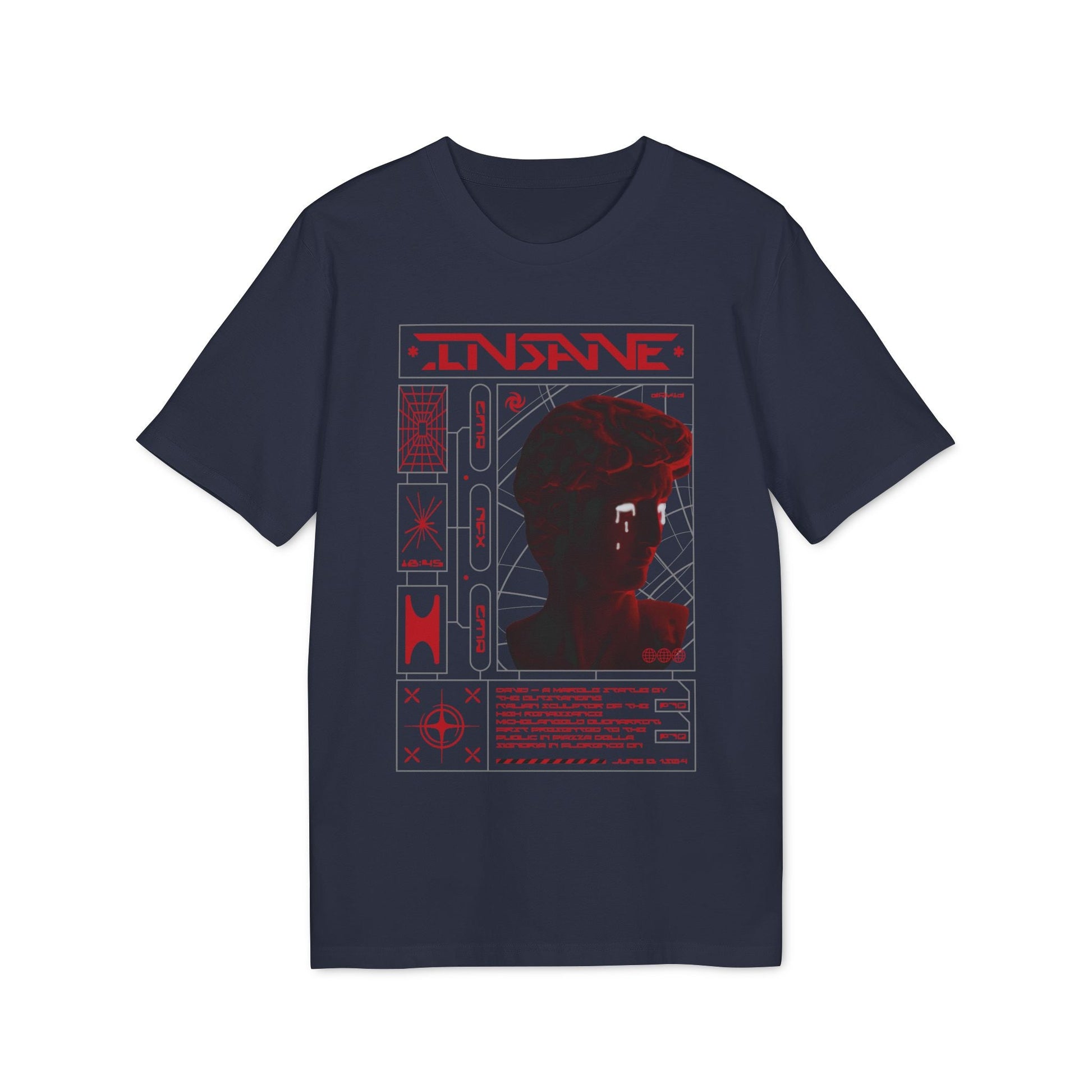 Insane David - Gods Way - Premium Bio Unisex T-Shirt - Front Print-5