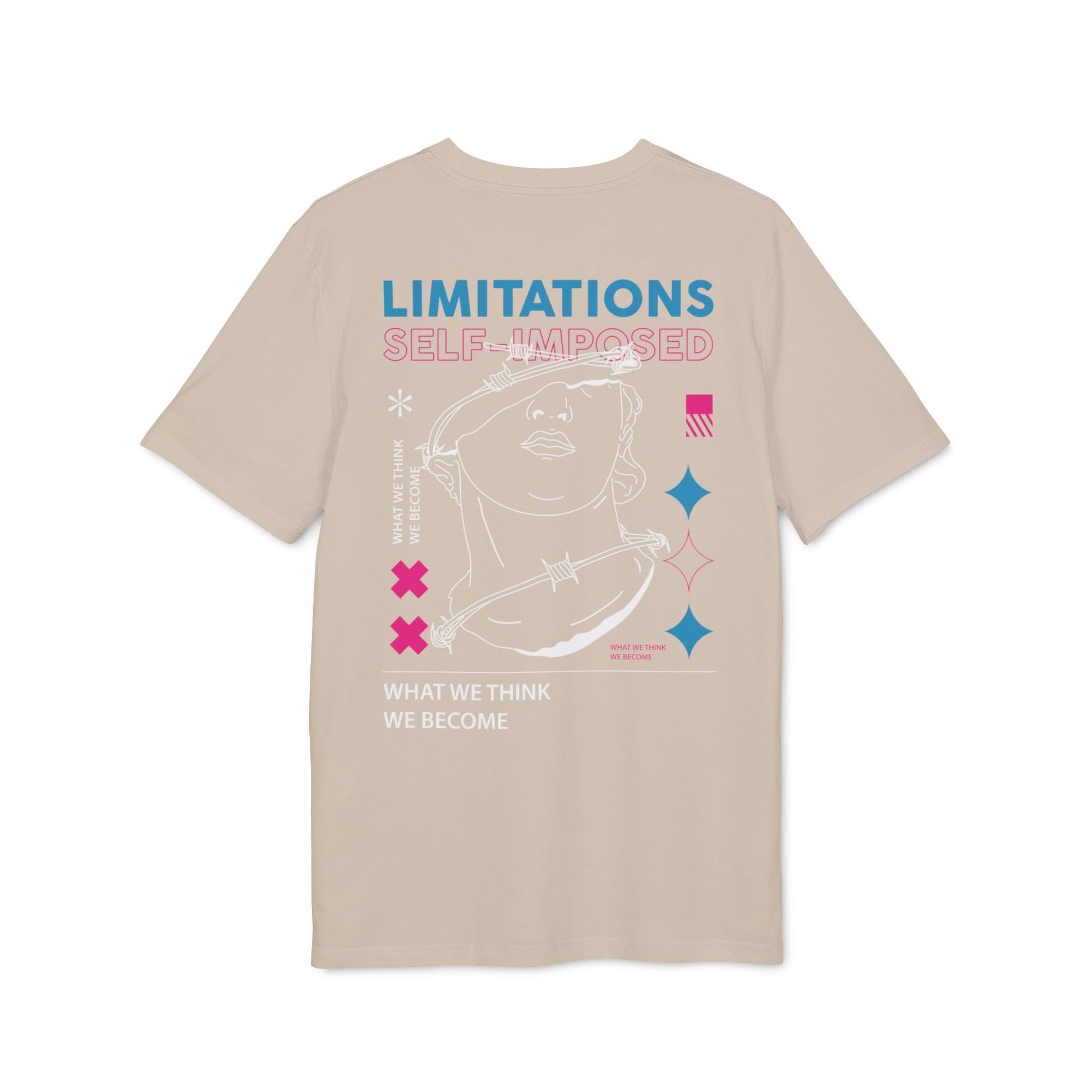 Limitations Self Imposed - Gods Way - Premium Bio Unisex T-Shirt - Back Print-6