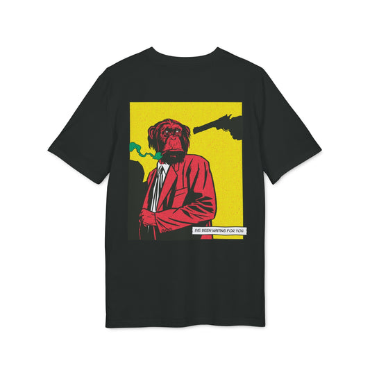 Monkey Gun - Comic Mafia - Premium Bio Unisex T-Shirt - Back Print-0