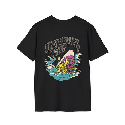 Helluva Time - Summer Skulls - Unisex T-Shirt - Back Print-0