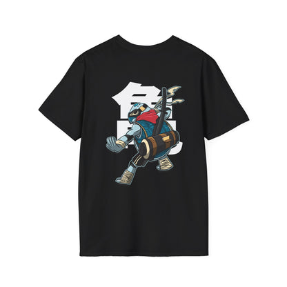 Turtle - Warrior Animals - Unisex T-Shirt - Back Print-0
