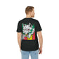 Smoking Wolf - Comic Mafia - Premium Bio Unisex T-Shirt - Back Print-4