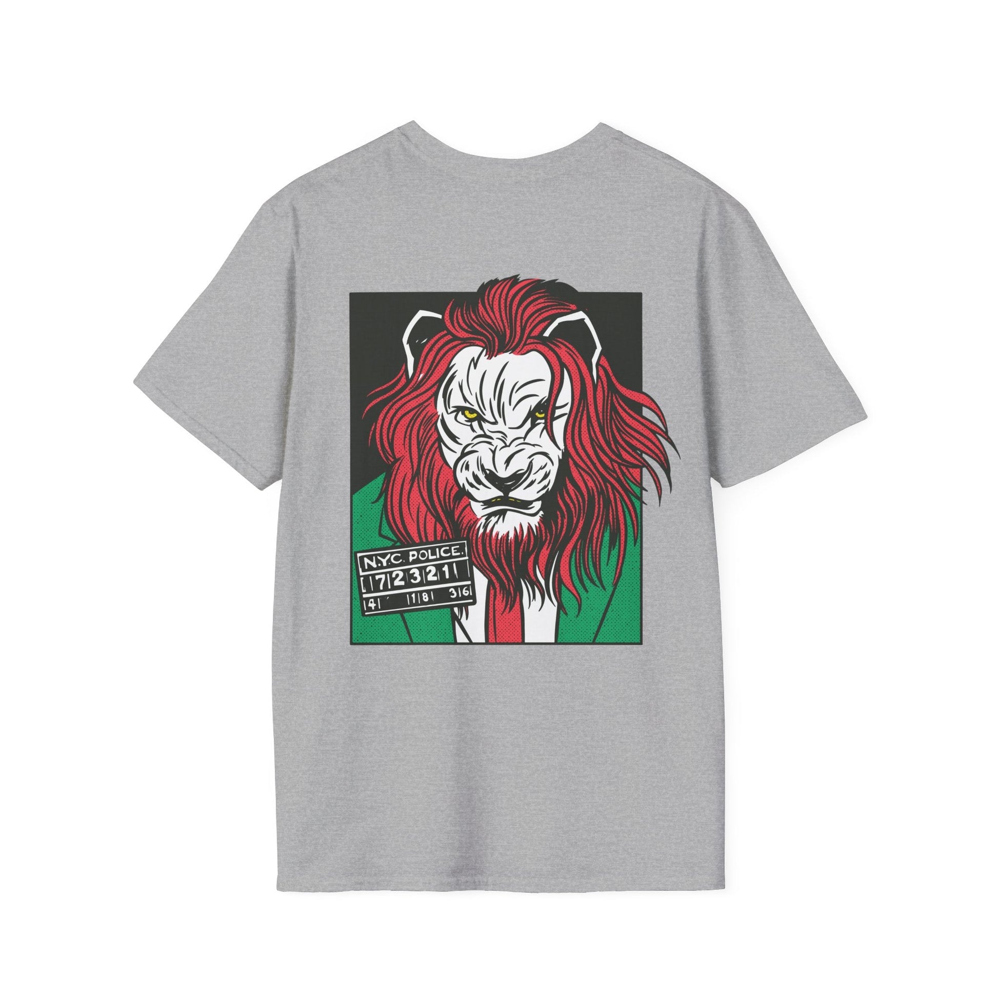 Lion - Comic Mafia - Unisex T-Shirt - Back Print-8