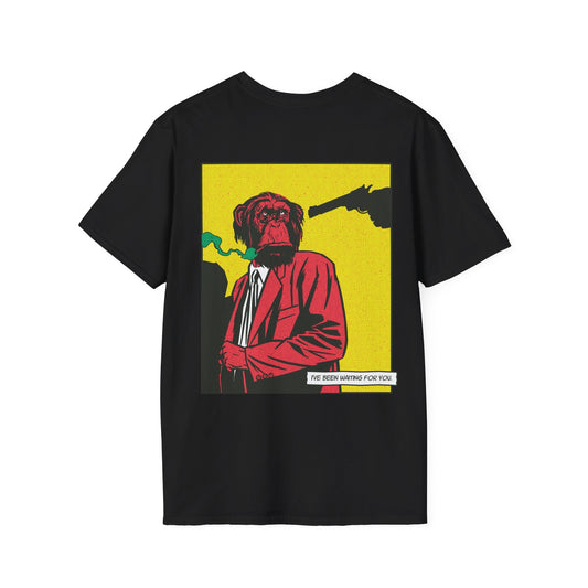 Monkey - Comic Mafia - Unisex T-Shirt - Back Print-0