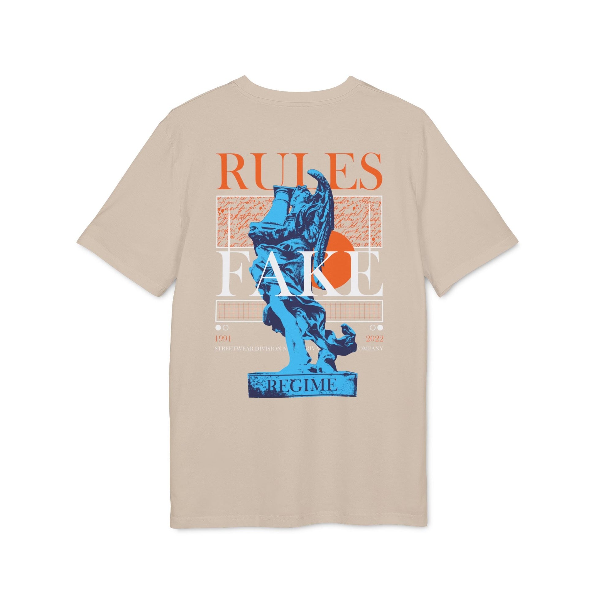 Rules Fake - Gods Way - Premium Bio Unisex T-Shirt - Back Print-6