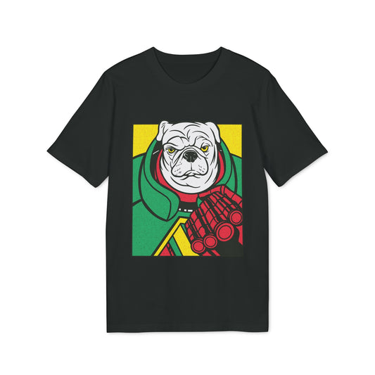 White Pug - Comic Mafia - Premium Bio Unisex T-Shirt - Front Print-0