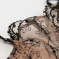 Sheer Mesh Embroidered Full Figure Bra Perla Black-3
