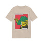 Alligator with Gun - Comic Mafia - Premium Bio Unisex T-Shirt - Front Print-7