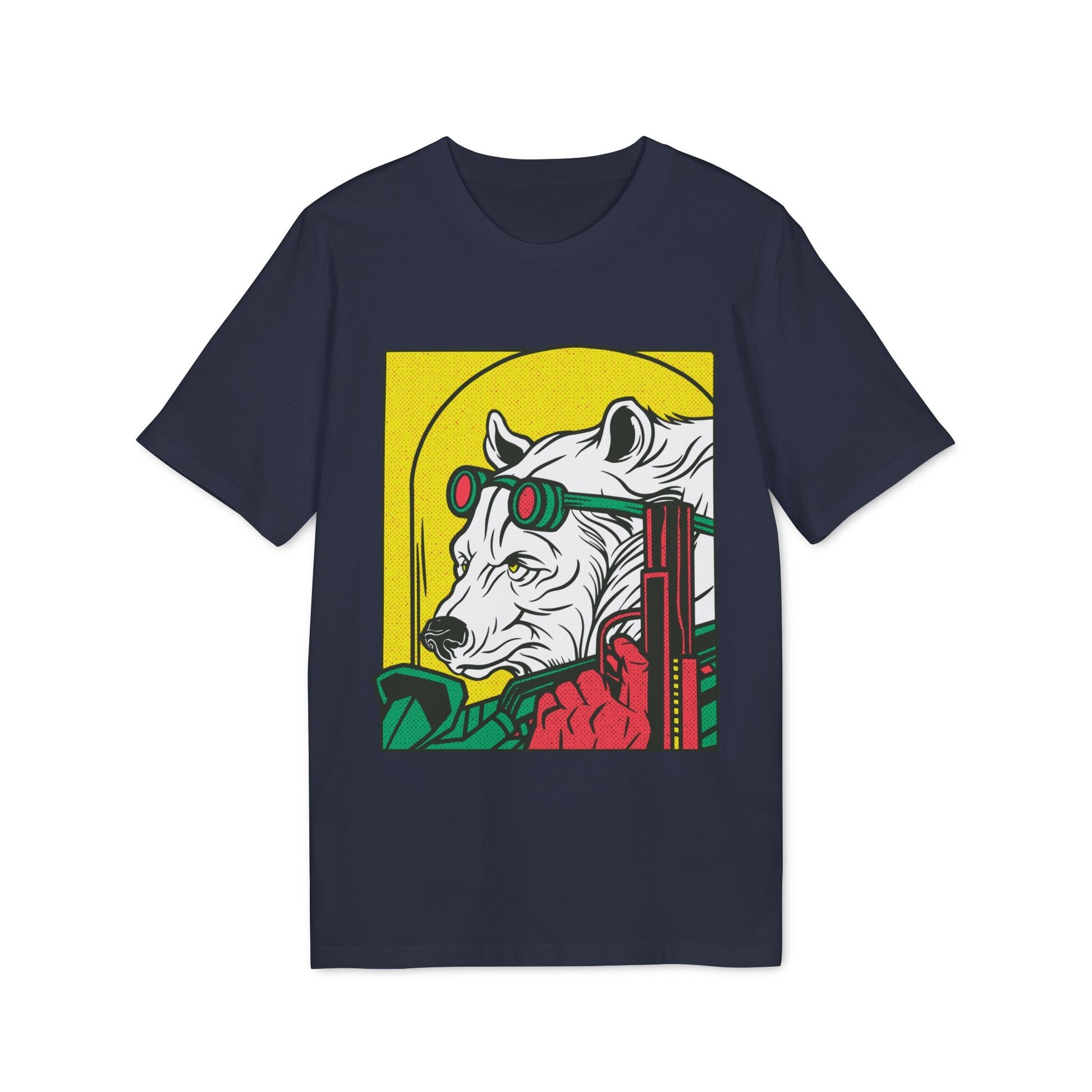 Ice Bear Gun - Comic Mafia - Premium Bio Unisex T-Shirt - Front Print-5