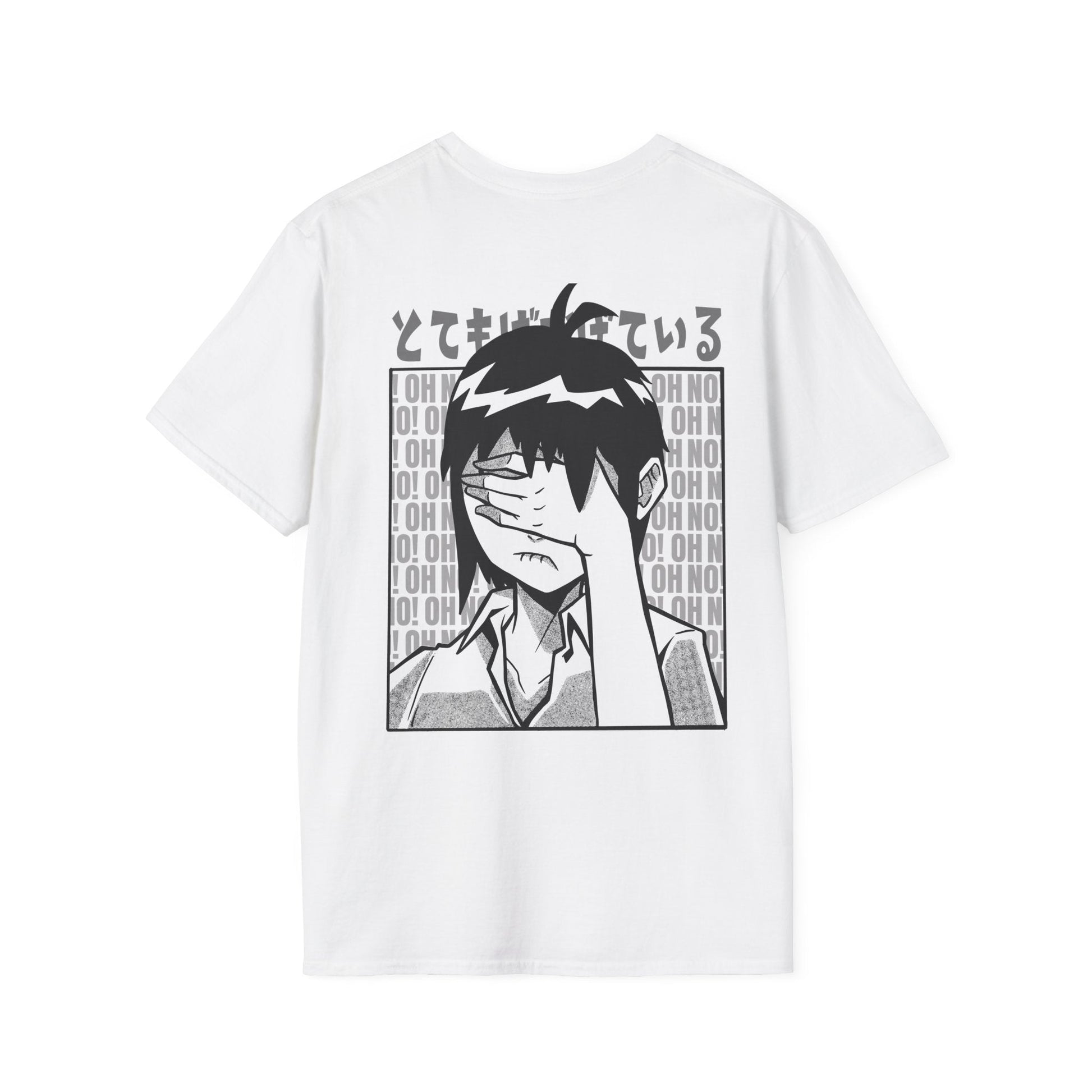 Face Palm Manga - Anime World - Unisex T-Shirt - Back Print-3