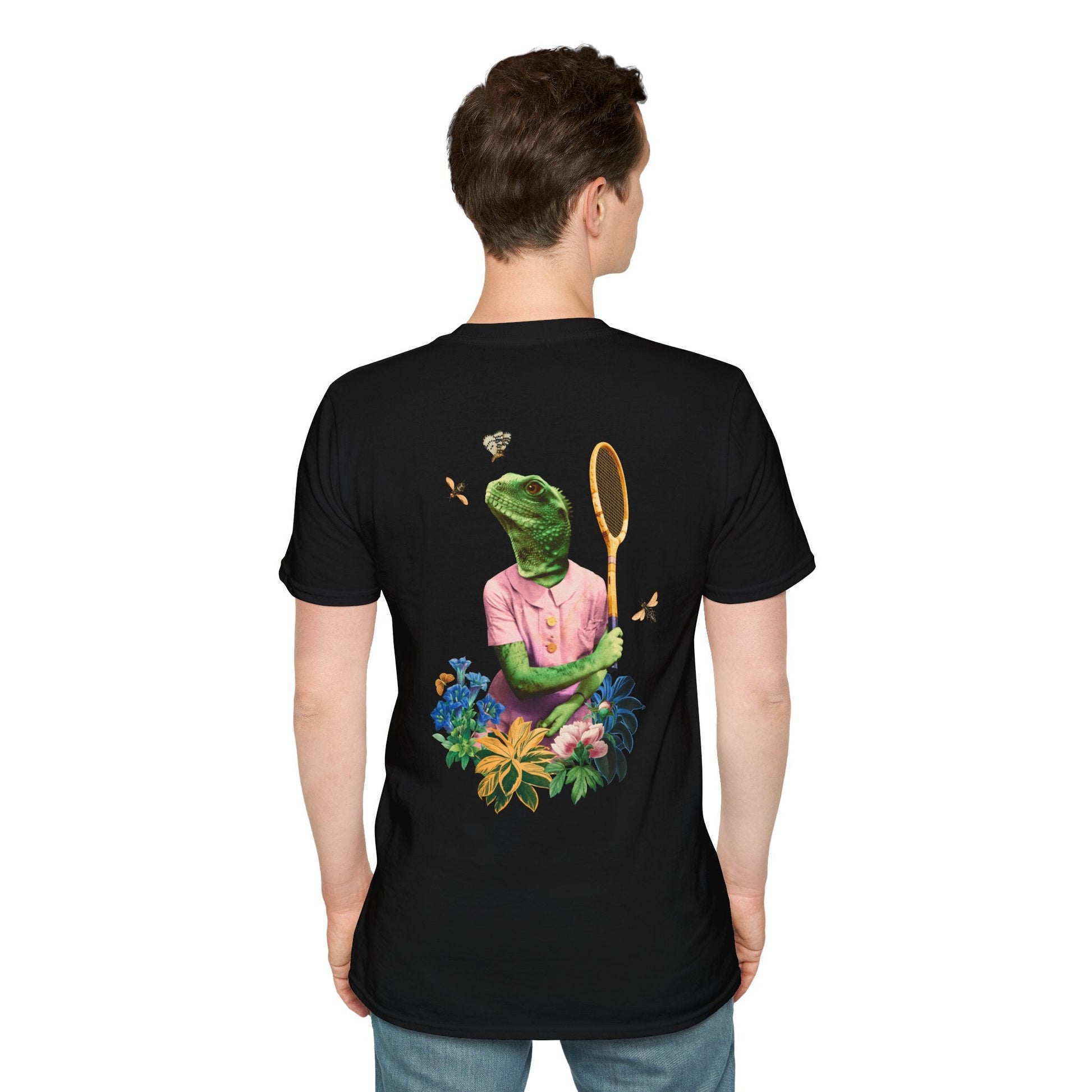 Lizard - Animal Human - Unisex T-Shirt - Back Print-4
