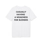 Casually having a weakness for Blondes - Everything I Love - Premium Bio Unisex T-Shirt - Back Print-6