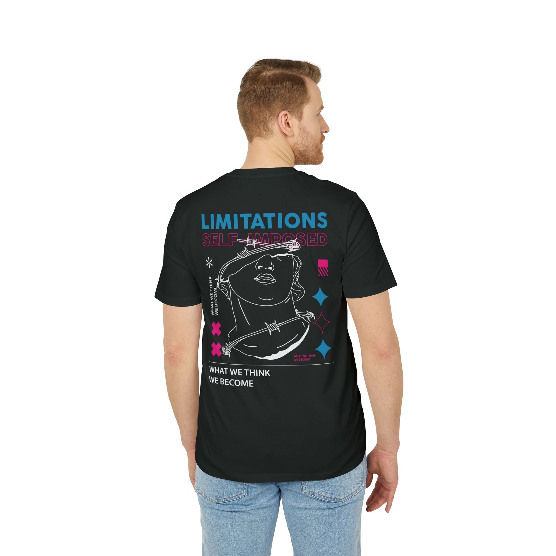 Limitations Self Imposed - Gods Way - Premium Bio Unisex T-Shirt - Back Print-4