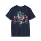 Snake - Chinese Zodiac Anime - Unisex T-Shirt - Back Print-6