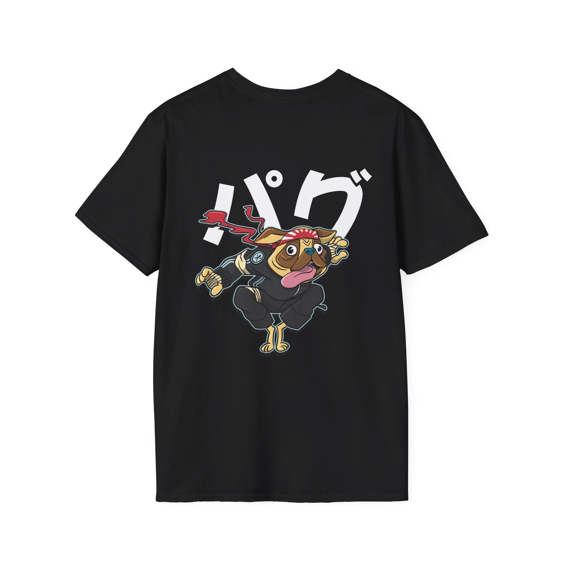 Pug - Warrior Animals - Unisex T-Shirt - Back Print-0