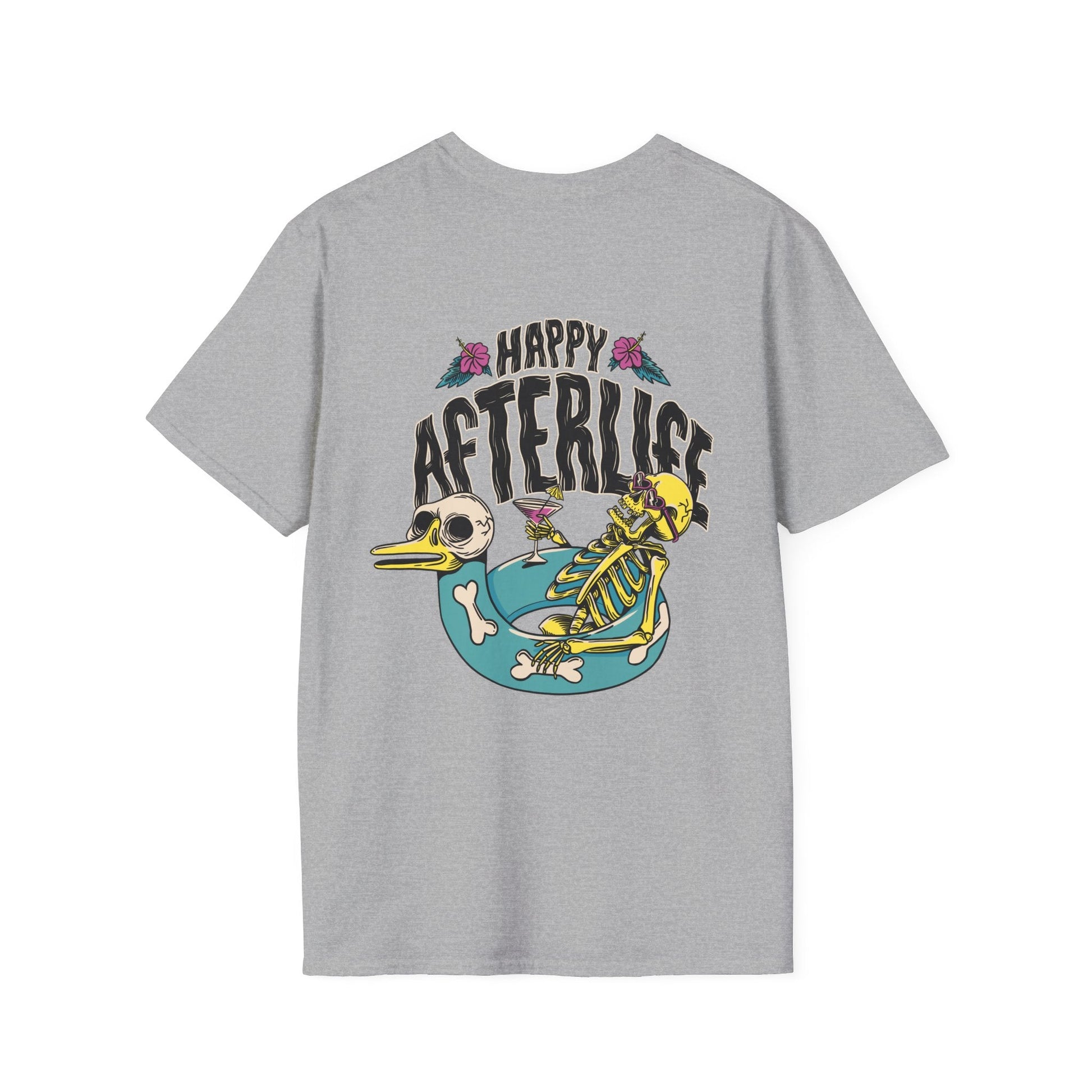 Happy Afterlife - Summer Skulls - Unisex T-Shirt - Back Print-4