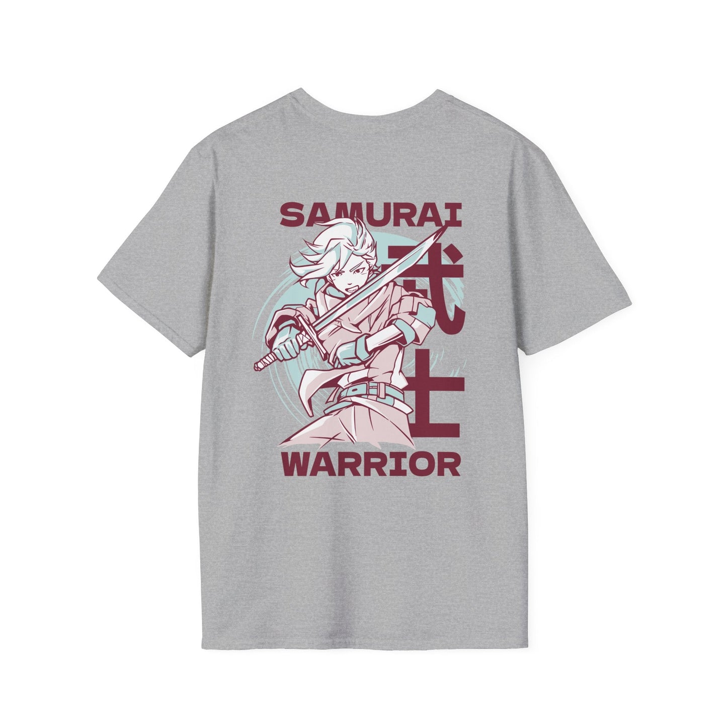 Samurai Warrior - Anime World - Unisex T-Shirt - Back Print-4