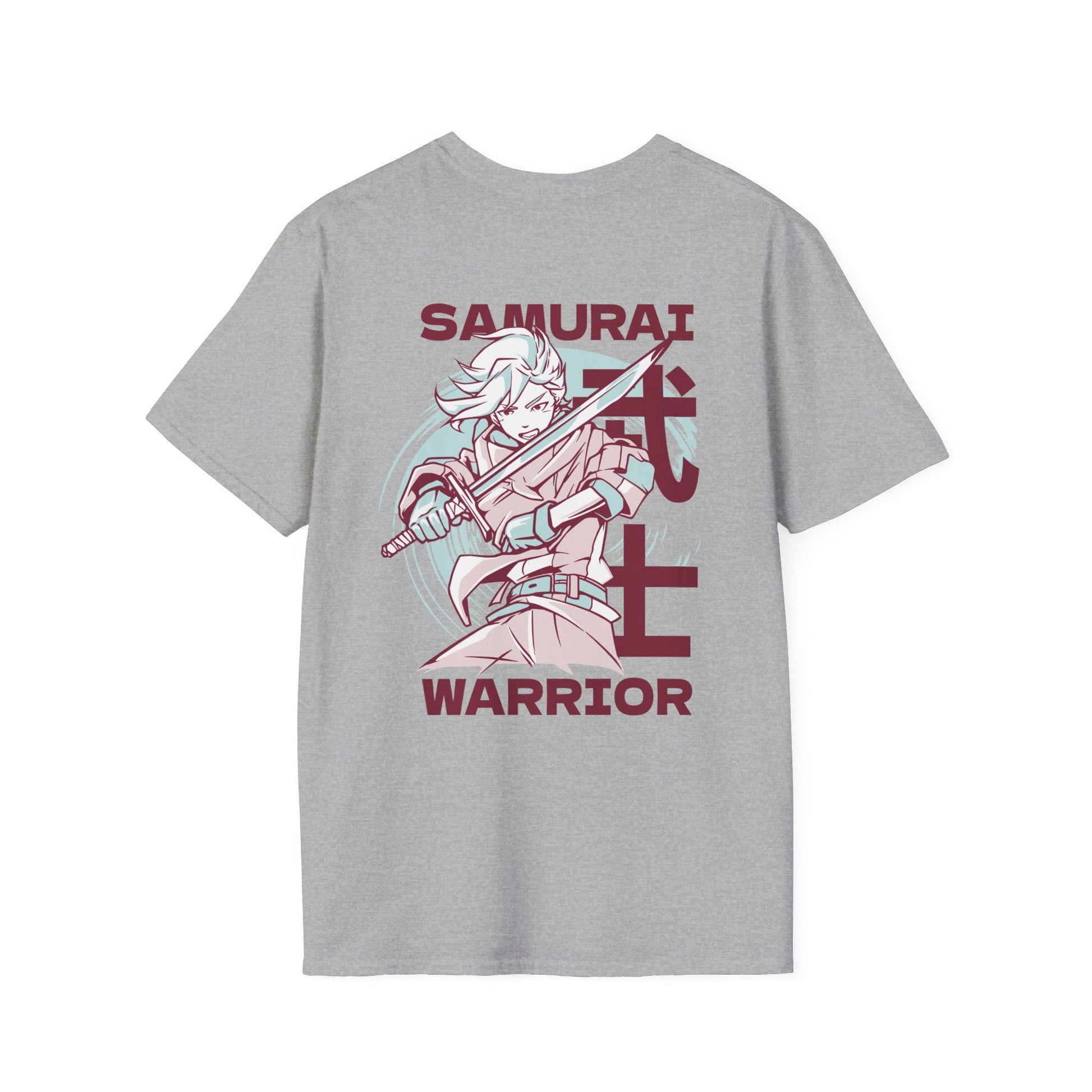 Samurai Warrior - Anime World - Unisex T-Shirt - Back Print-4