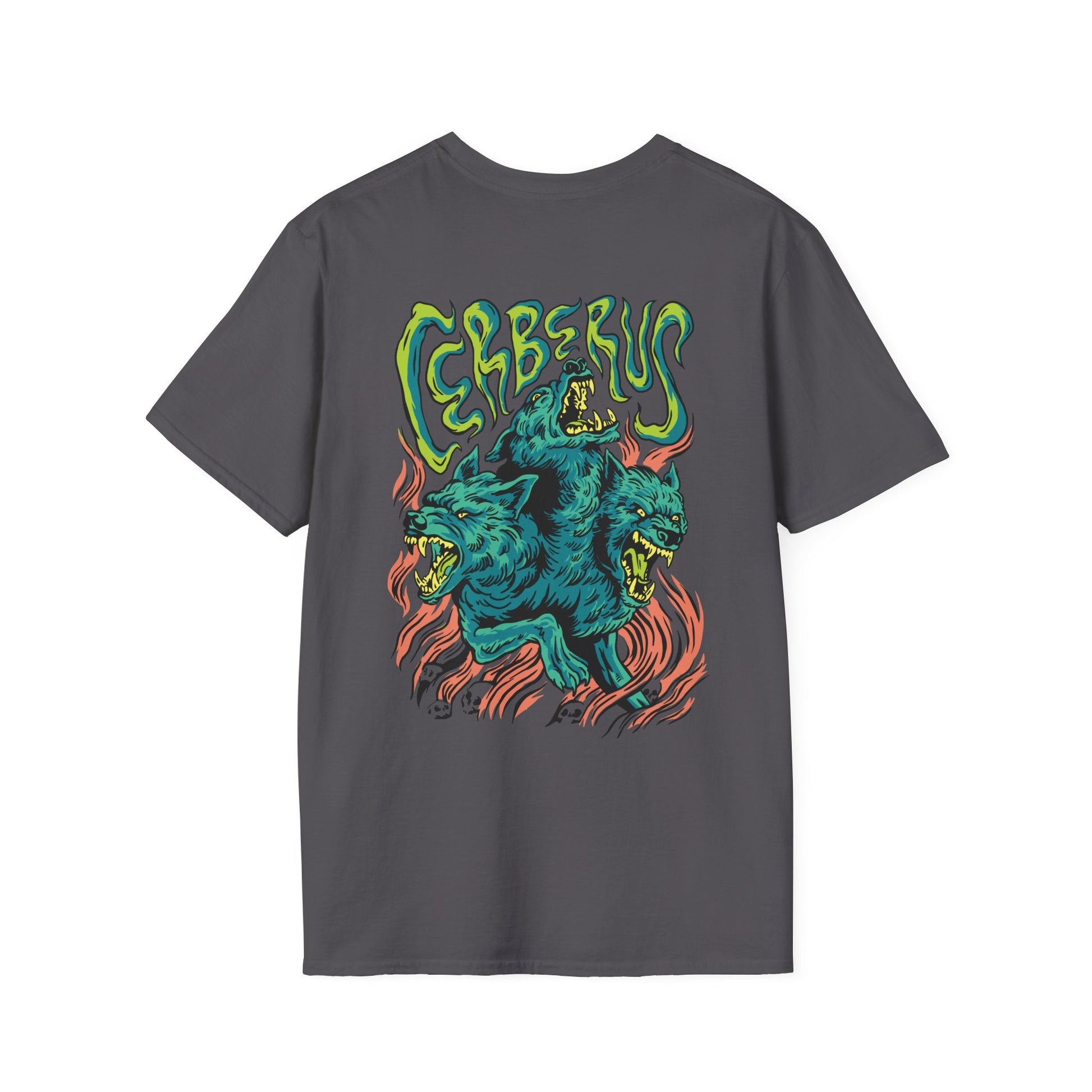 Cerberus - Greek Mythology - Unisex T-Shirt - Back Print-5