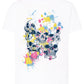 Skull Color Five Orror 14-1 T-shirt Urban Men Uomo 100% Cotone Pettinato JK