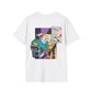Mangaka Draw - Anime World - Unisex T-Shirt - Back Print-3