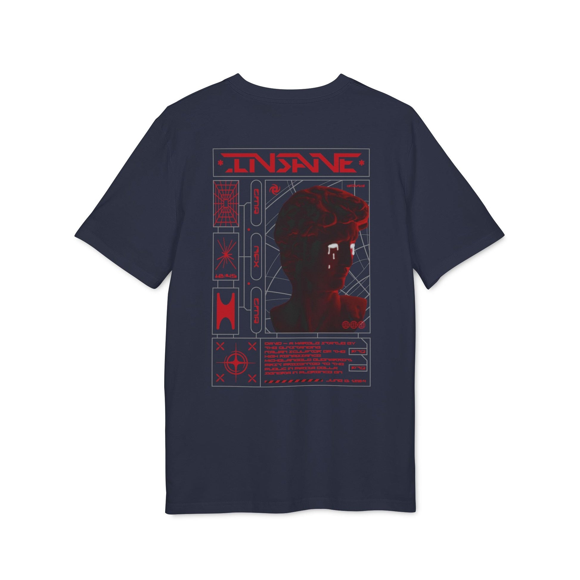 Insane David - Gods Way - Premium Bio Unisex T-Shirt - Back Print-5