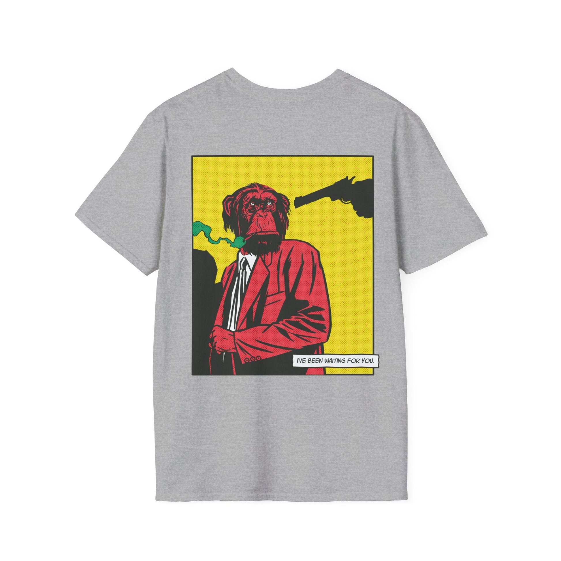 Monkey - Comic Mafia - Unisex T-Shirt - Back Print-8