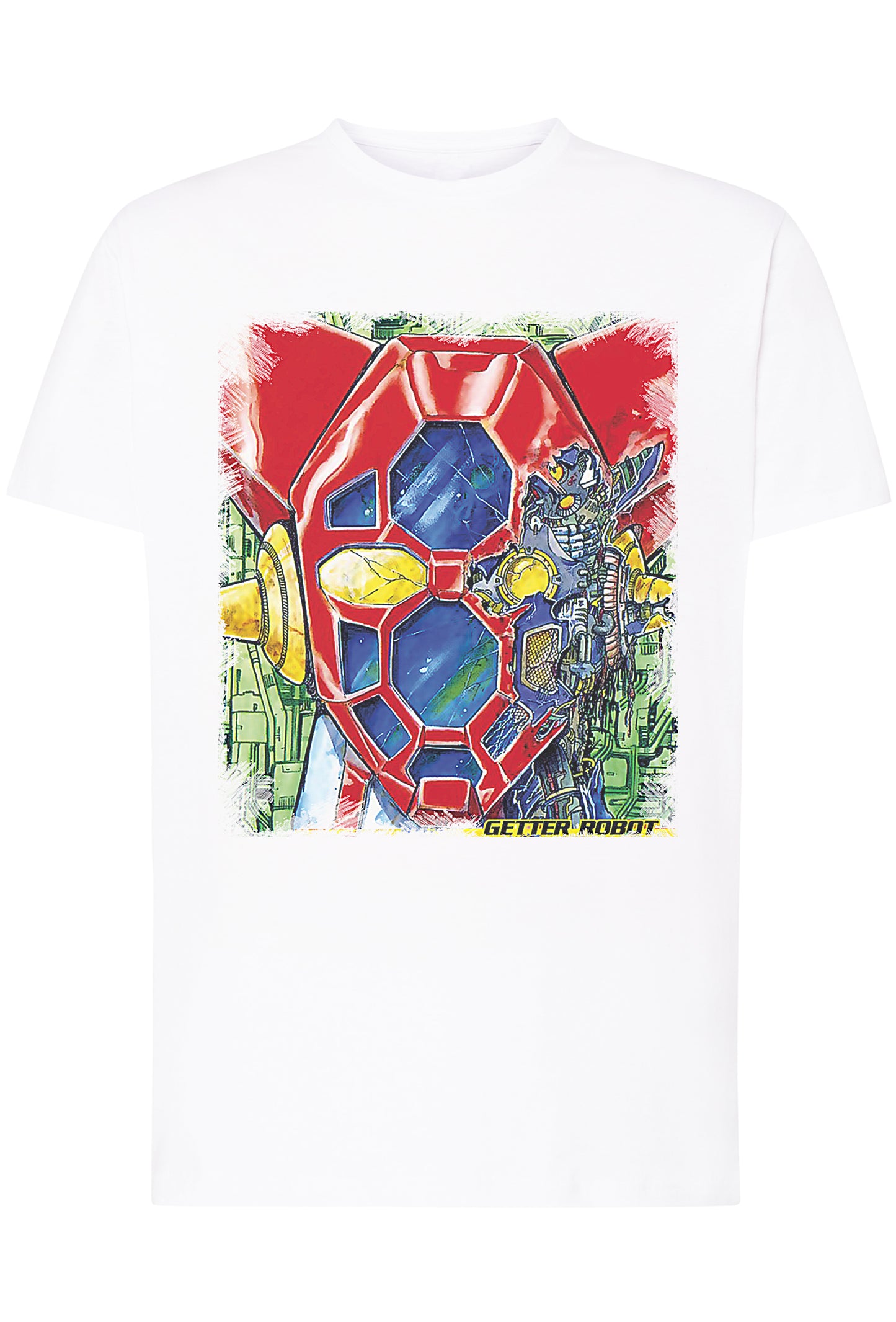 Getter Robot Ufo Robot 1503-4 T-shirt Urban Men Uomo 100% Cotone Pettinato JK