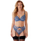 Gossard Superboost Lace Sheer Garter Belt Moonlight Blue-3