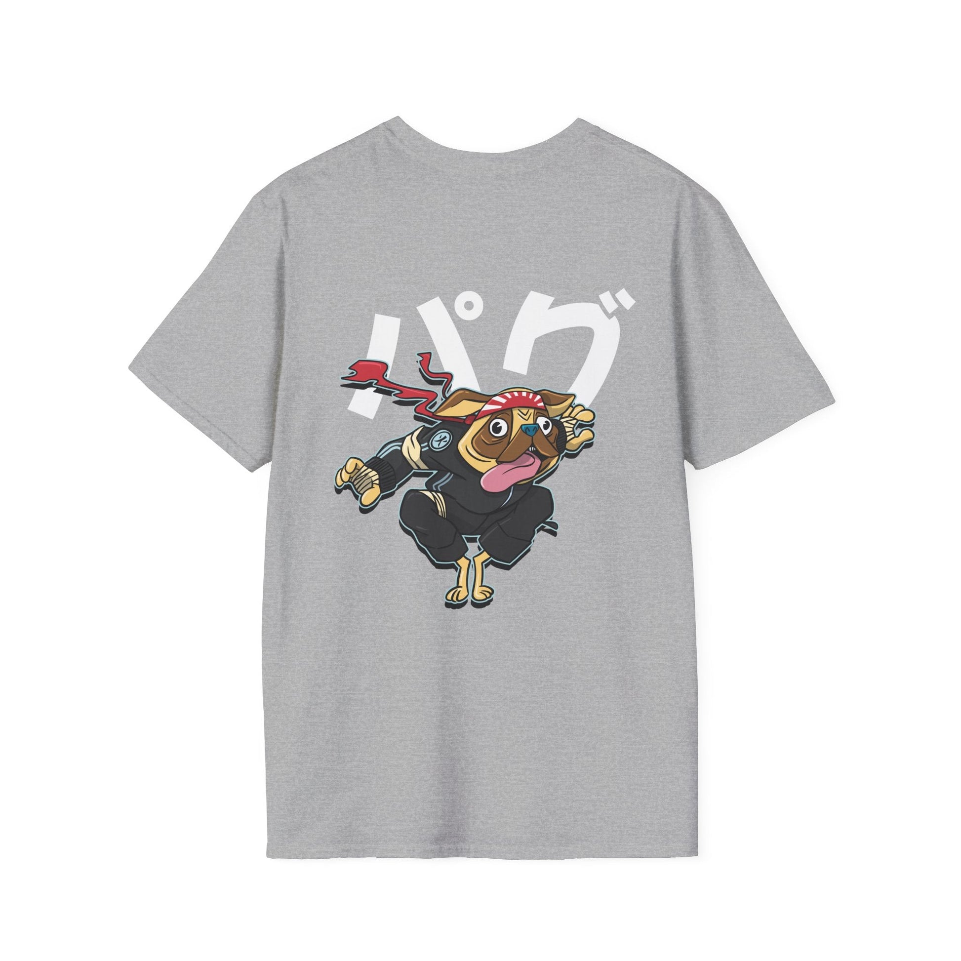 Pug - Warrior Animals - Unisex T-Shirt - Back Print-3
