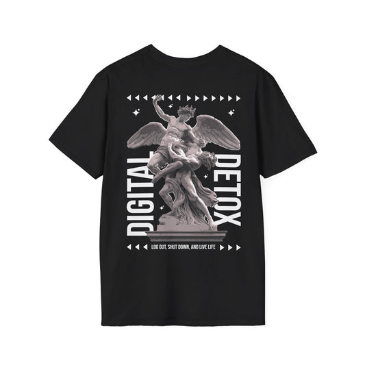 Digital Detox - Streetwear - Gods Way - Unisex T-Shirt - Back Print-0