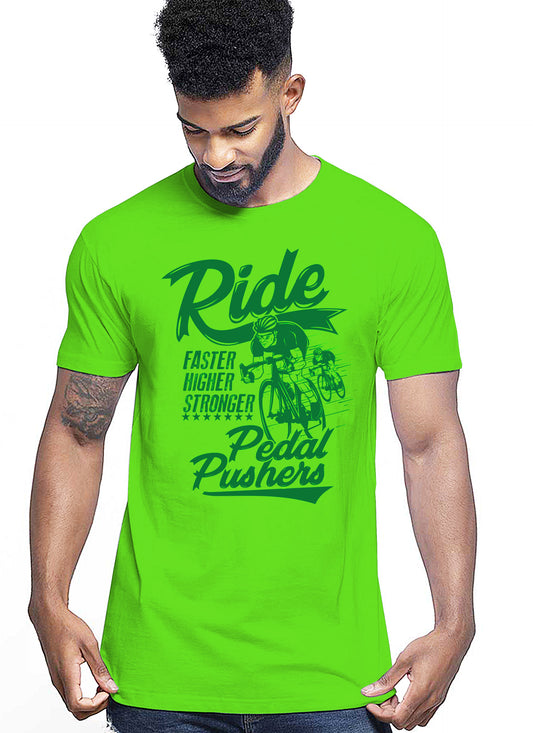 Pedal Pushers Auto Moto e Bici 161-2019-12 T-shirt Urban Men Uomo 100% Cotone Pettinato JK