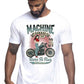 Machine Garage Born to Run Auto Moto e Bici 161-2019-3 T-shirt Urban Men Uomo 100% Cotone Pettinato JK