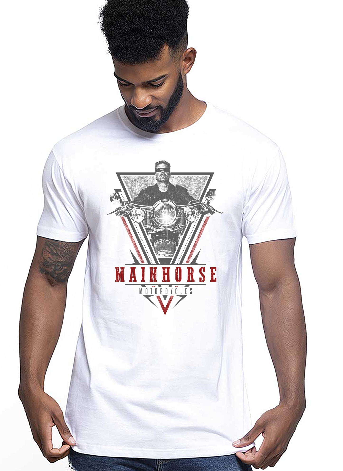 Mainhorse Motorcycles Auto Moto e Bici 161-2019-6 T-shirt Urban Men Uomo 100% Cotone Pettinato JK