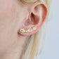 DIY custom English letter name earrings personalized custom earrings holiday gift-0