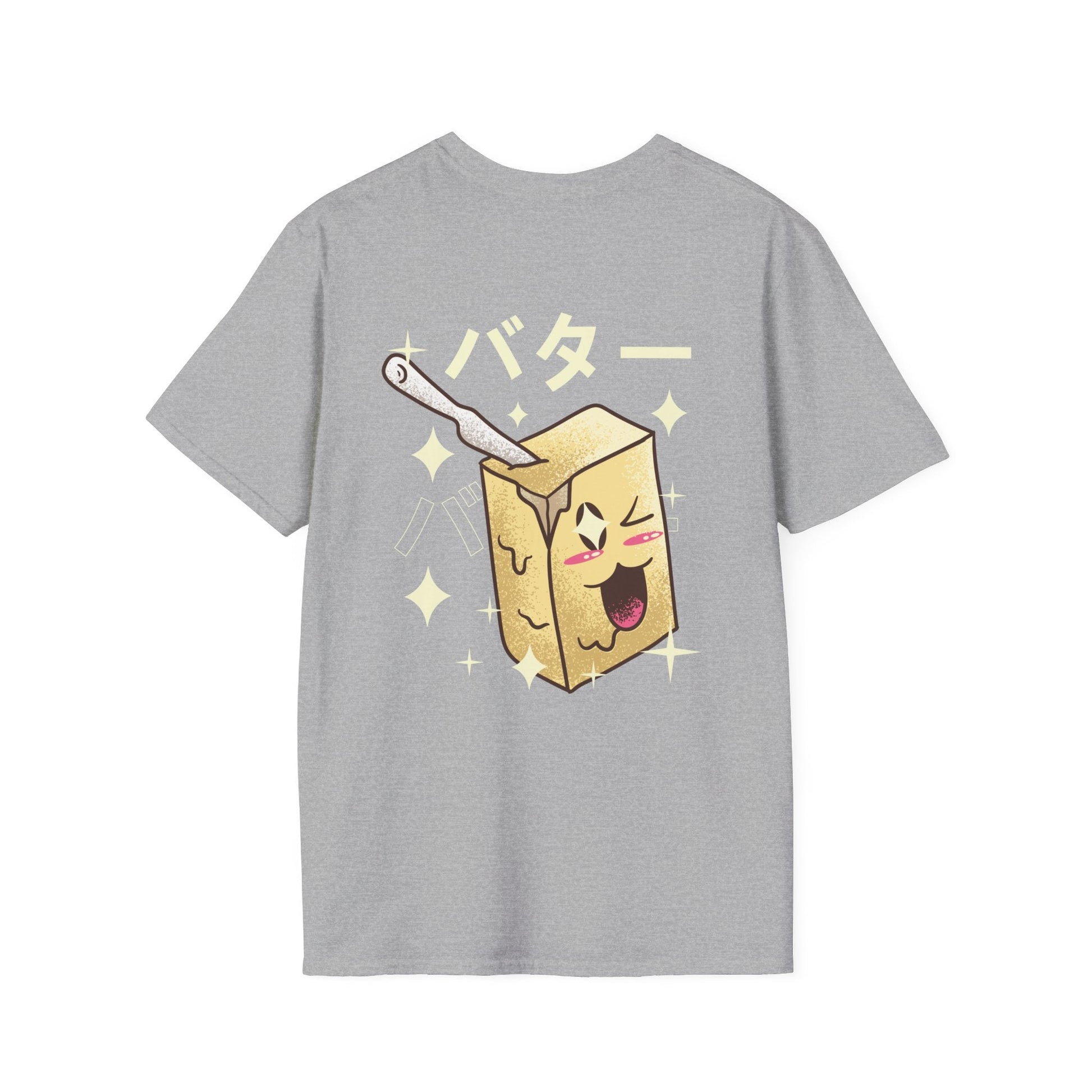 Butter - Kawaii Character - Unisex T-Shirt - Back Print-7