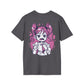 Anime Girl sketched - Anime World - Unisex T-Shirt - Back Print-1