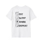 Eat Sleep Anime Repeat - Anime World - Unisex T-Shirt - Back Print-0