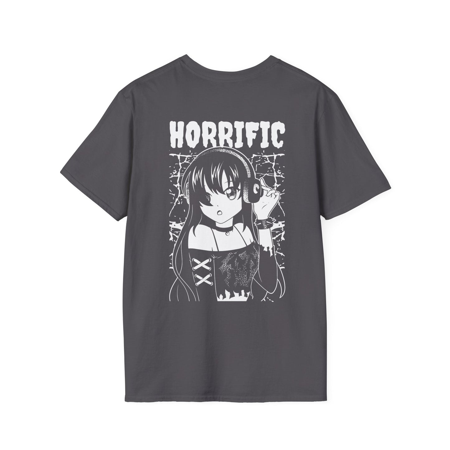 Horrific Dark Girl - Anime World - Unisex T-Shirt - Back Print-1