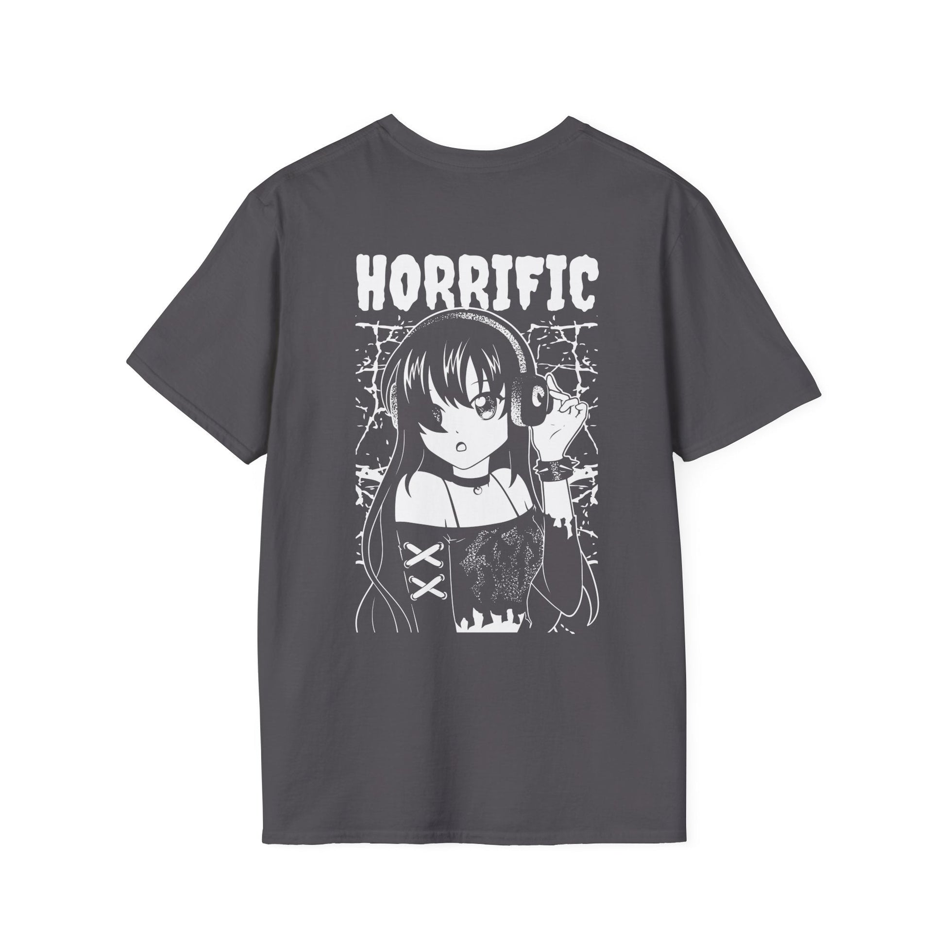 Horrific Dark Girl - Anime World - Unisex T-Shirt - Back Print-1