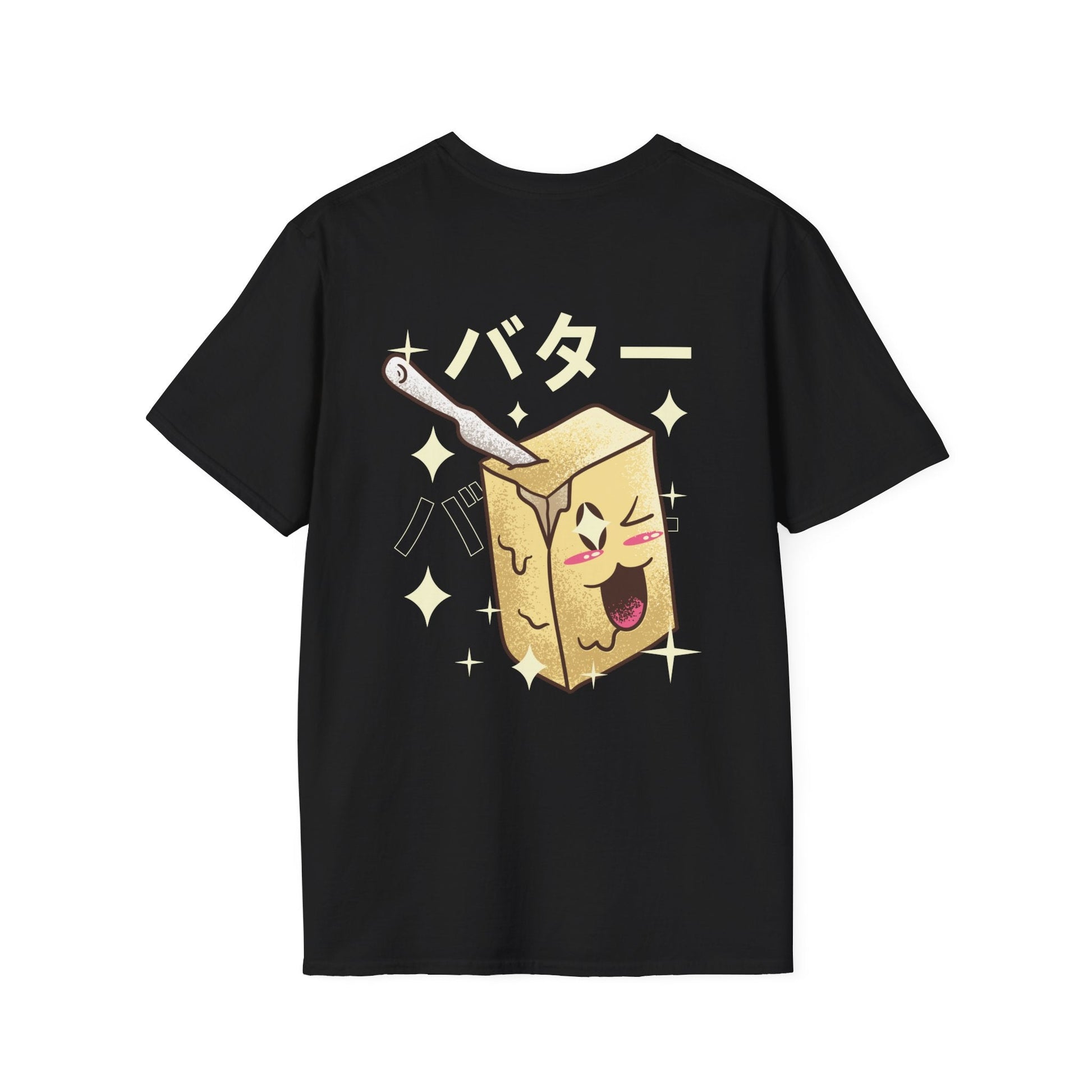 Butter - Kawaii Character - Unisex T-Shirt - Back Print-0