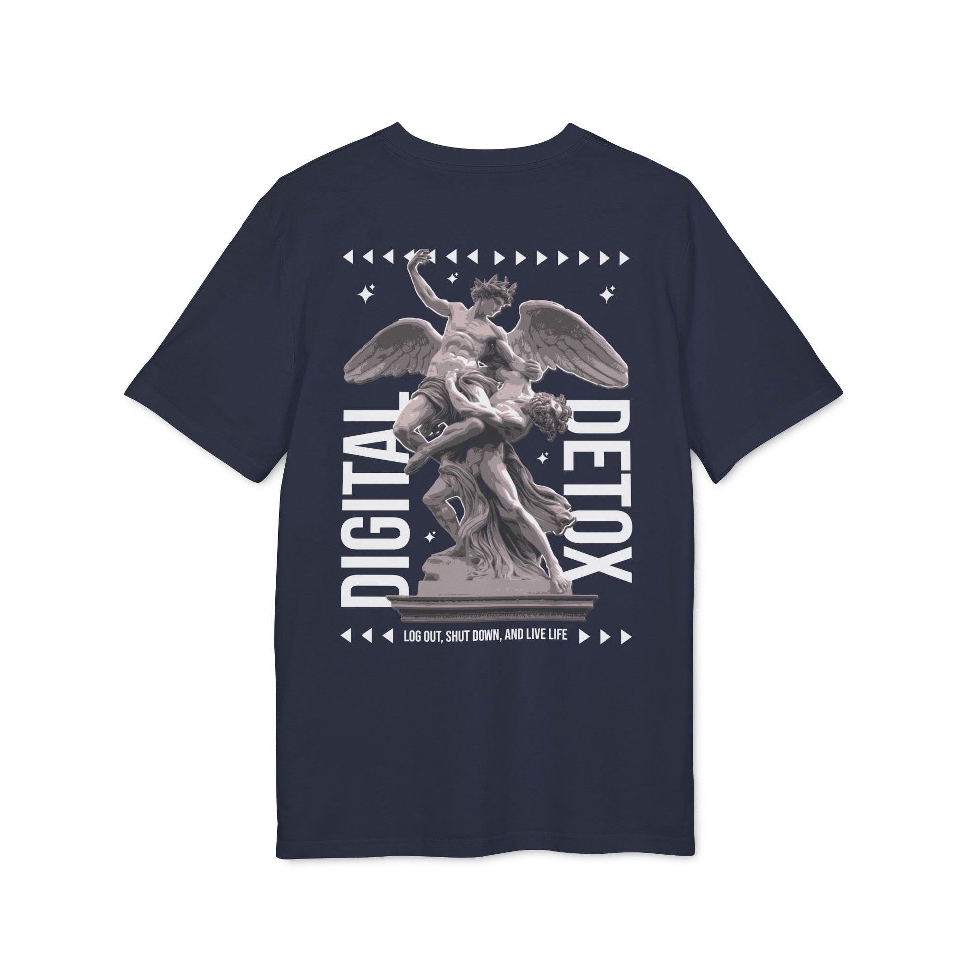 Digital Detox - Gods Way - Premium Bio Unisex T-Shirt - Back Print-5