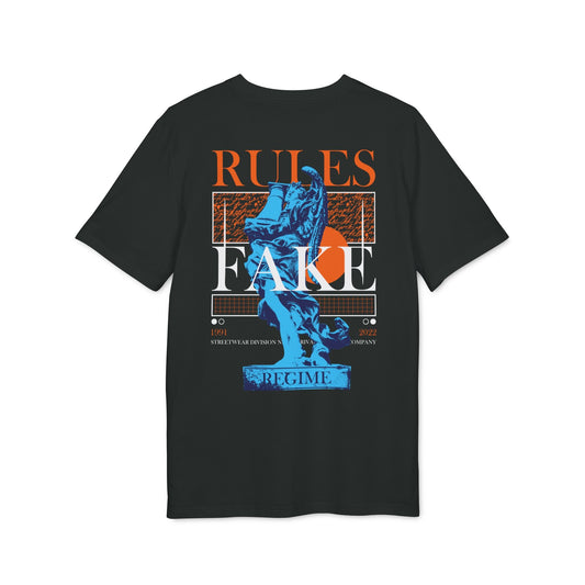 Rules Fake - Gods Way - Premium Bio Unisex T-Shirt - Back Print-0
