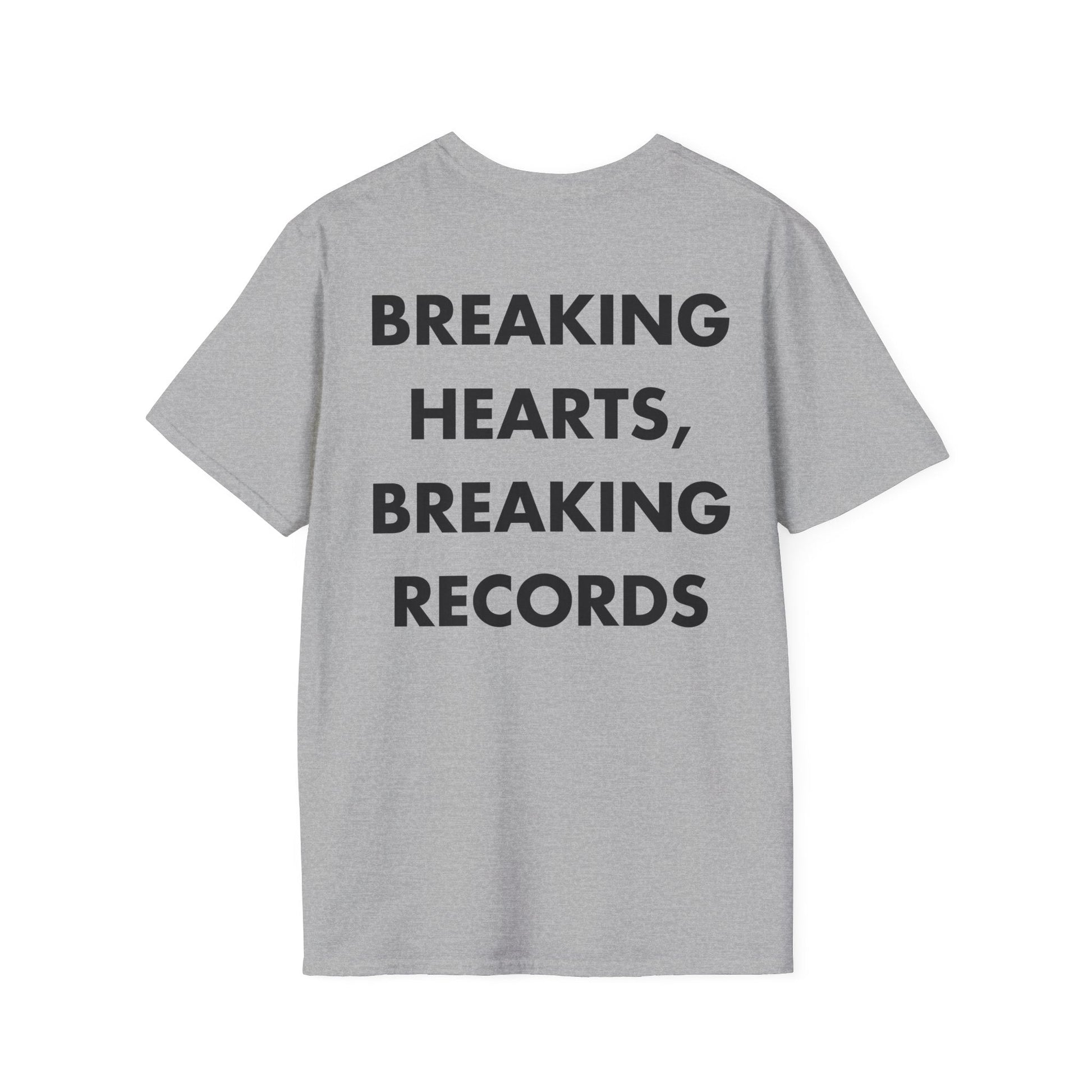 BREAKING HEARTS, BREAKING RECORDS - Everything I Love - Unisex T-Shirt - Back Print-4