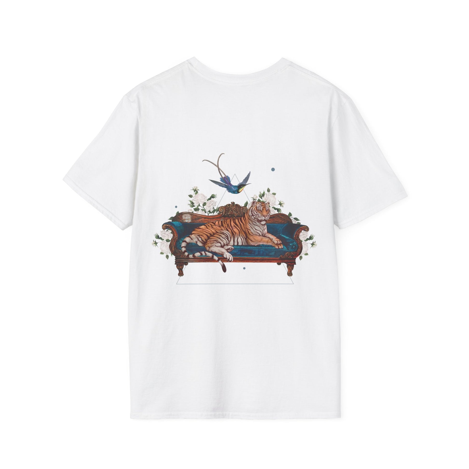 Tiger - Quirky Collage - Unisex T-Shirt - Back Print-3
