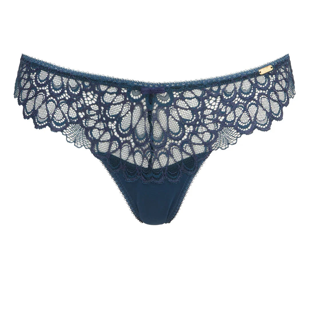 Gossard SSheer Lace Thong Panty Swirl - STREET STYLE